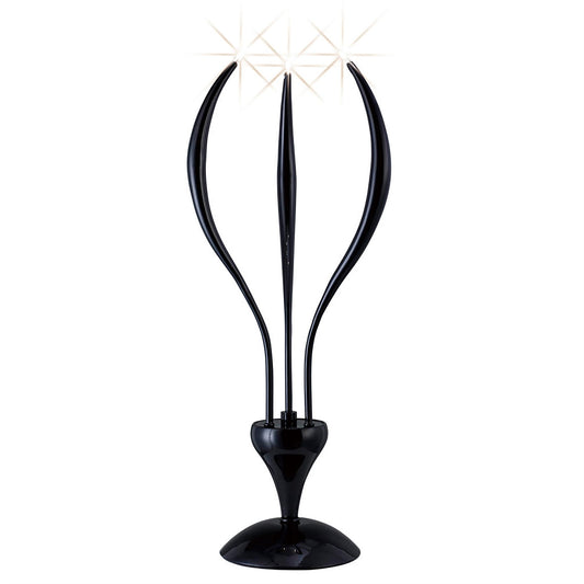 Diyas Llamas Table Lamp 3 Light G4 Black, NOT LED/CFL Compatible