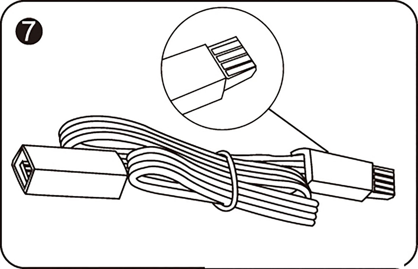 Techtouch Axis Connecting Cable Multi-Colour 30cm Strip