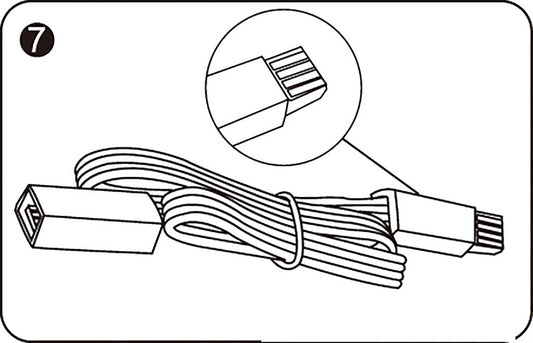 Techtouch Axis Connecting Cable Multi-Colour 30cm Strip