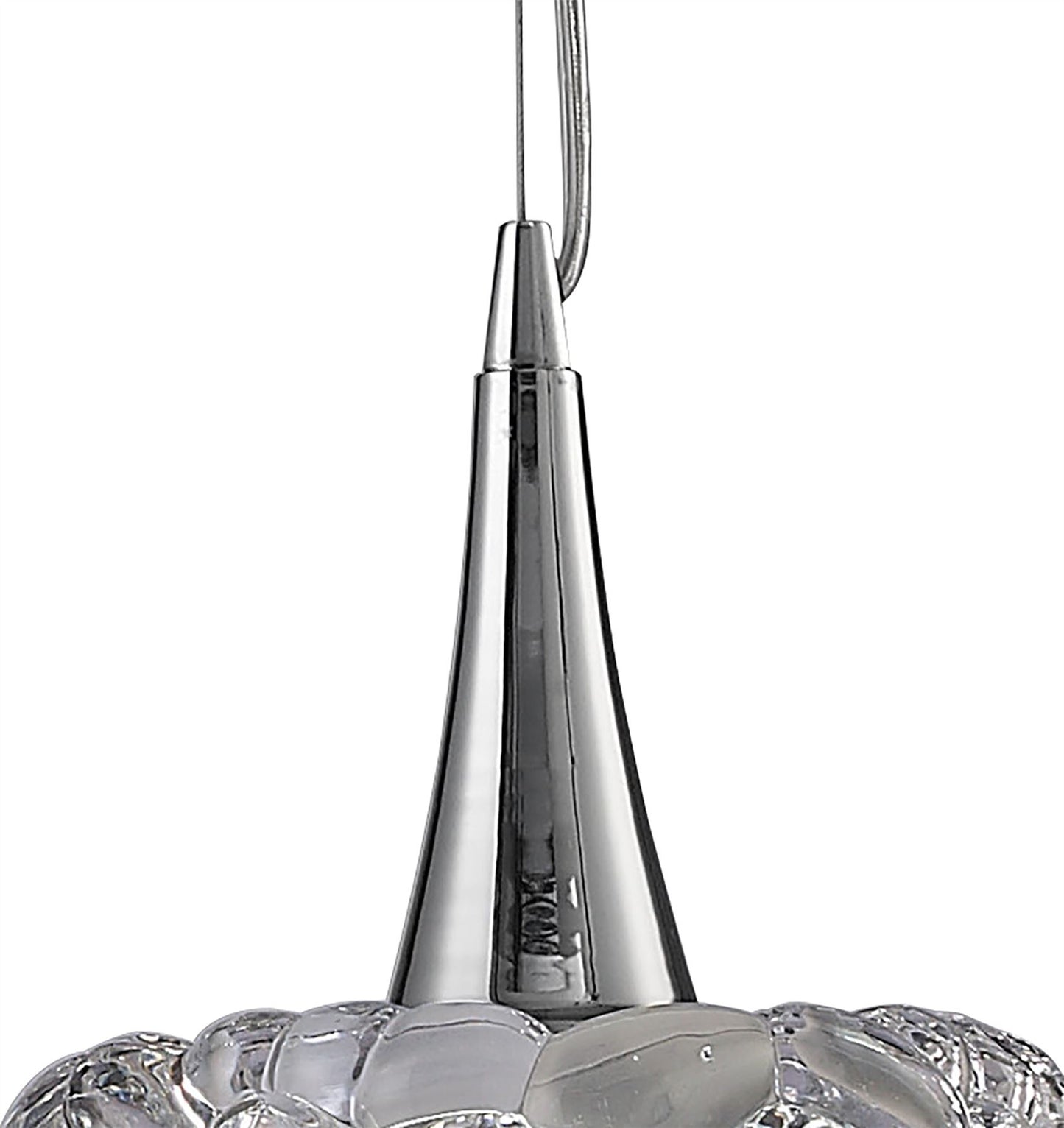 Mantra M3933 O2 Pendant 1 Light E27 Large, Polished Chrome