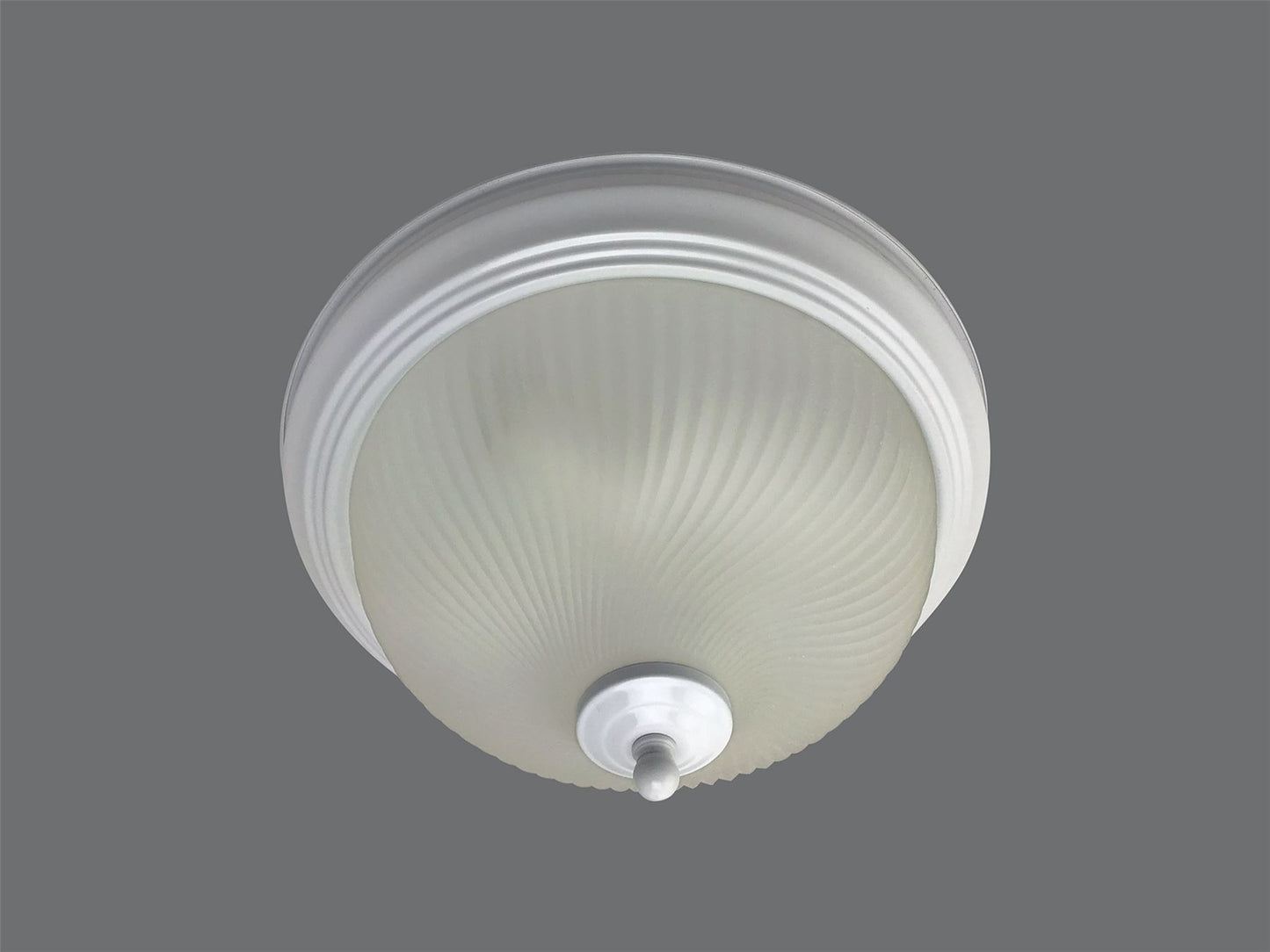 Diyas Flush Fitting White Finish Flush  Light 30cm 2 X 60W Ceiling Light Fitting