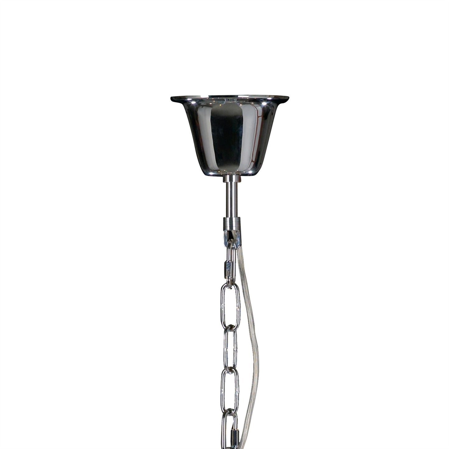 Diyas Santo 66cm  6 Light E14 Polished Chrome/Crystal Ceiling Pendant Light Fitting