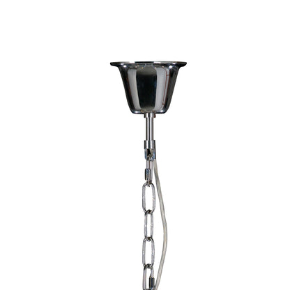 Diyas Santo 66cm  6 Light E14 Polished Chrome/Crystal Ceiling Pendant Light Fitting