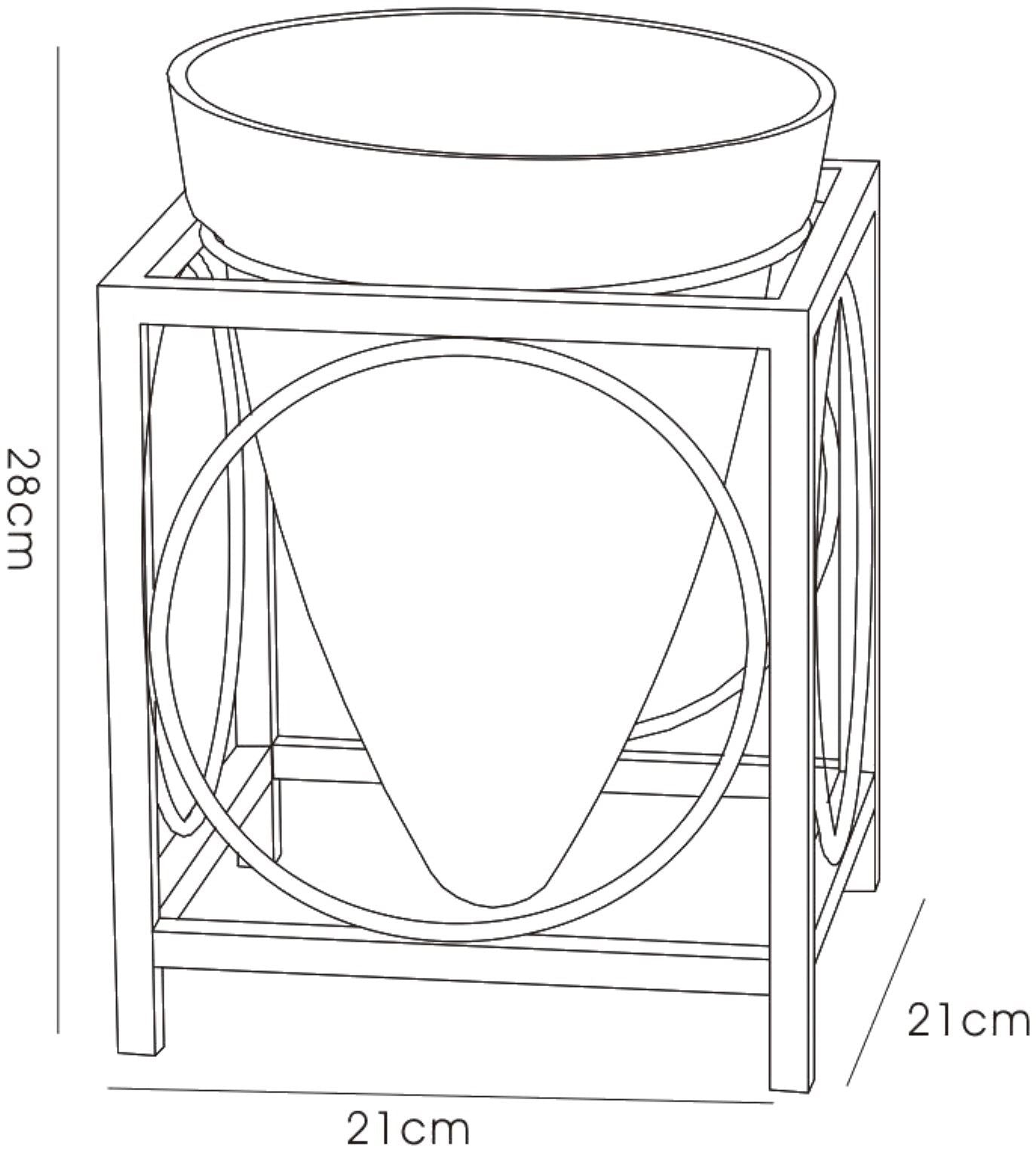 Diyas Home (DH) Tessa Candle Holder 1 Cone Large Black/Clear Glass Art