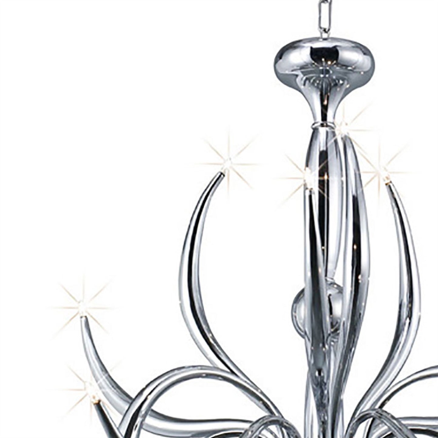 Diyas Llamas 96cm  15 Light G4 Polished Chrome, NOT LED/CFL Compatible Ceiling Pendant Light Fitting