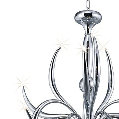 Diyas Llamas 96cm  15 Light G4 Polished Chrome, NOT LED/CFL Compatible Ceiling Pendant Light Fitting