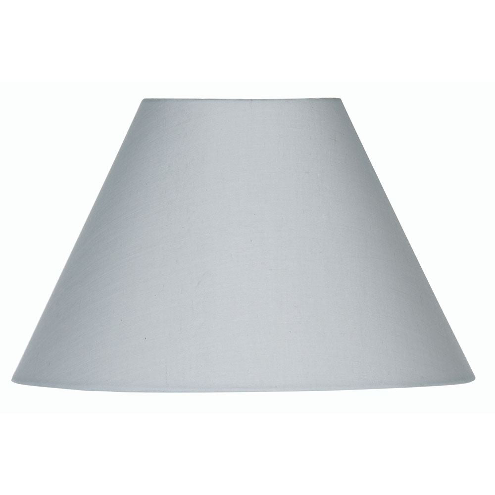 Oaks Lighting S501/5 Cotton Coolie Lampshade 140mm - Clip-On Candle Light Shade - Soft Grey