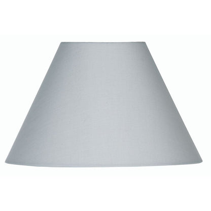 Oaks Lighting S501/5 Cotton Coolie Lampshade 140mm - Clip-On Candle Light Shade - Soft Grey