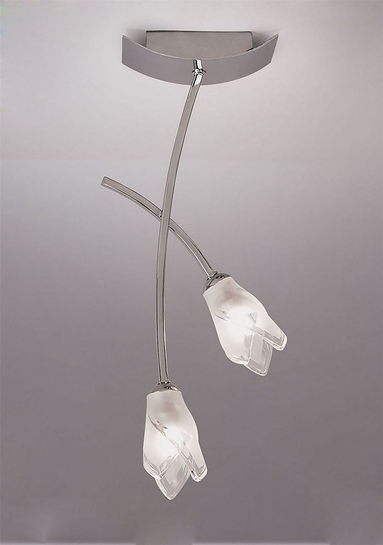 Mantra Pietra Ceiling 2 Light G9, Polished Chrome