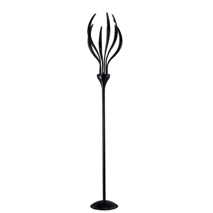 Diyas Llamas Floor Lamp 6 Light G4 Black, NOT LED/CFL Compatible