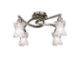 Mantra Alaska GU10 40cm Ceiling 4 Light L1/SGU10, Satin Nickel, CFL Lamps INCLUDED