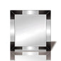 Diyas Home Emerson 60cm x 60cm Black Corner Detailed Mirror (Can Only Be Shipped On A Pallet, Additional Charges May Apply.) Mirrors