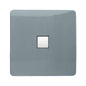 Trendi Artistic Modern Glossy Tactile Telephone Socket Cool Grey