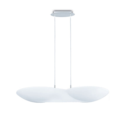 Mantra M5872 Flow Linear Pendant 6 Light GU10, Chrome, White