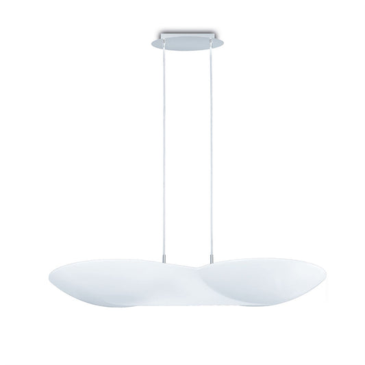 Mantra M5872 Flow Linear Pendant 6 Light GU10, Chrome, White