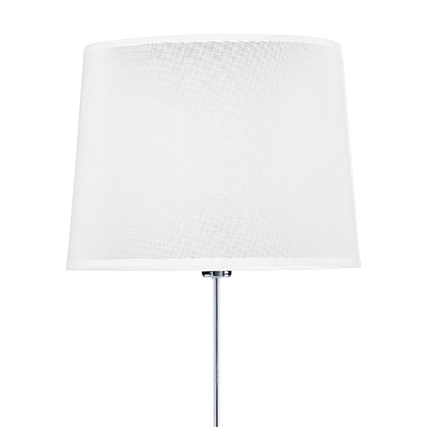 Mantra Habana Floor Lamp Telescopic 1 Light WITHOUT SHADE E27, Matt White/Polished Chrome