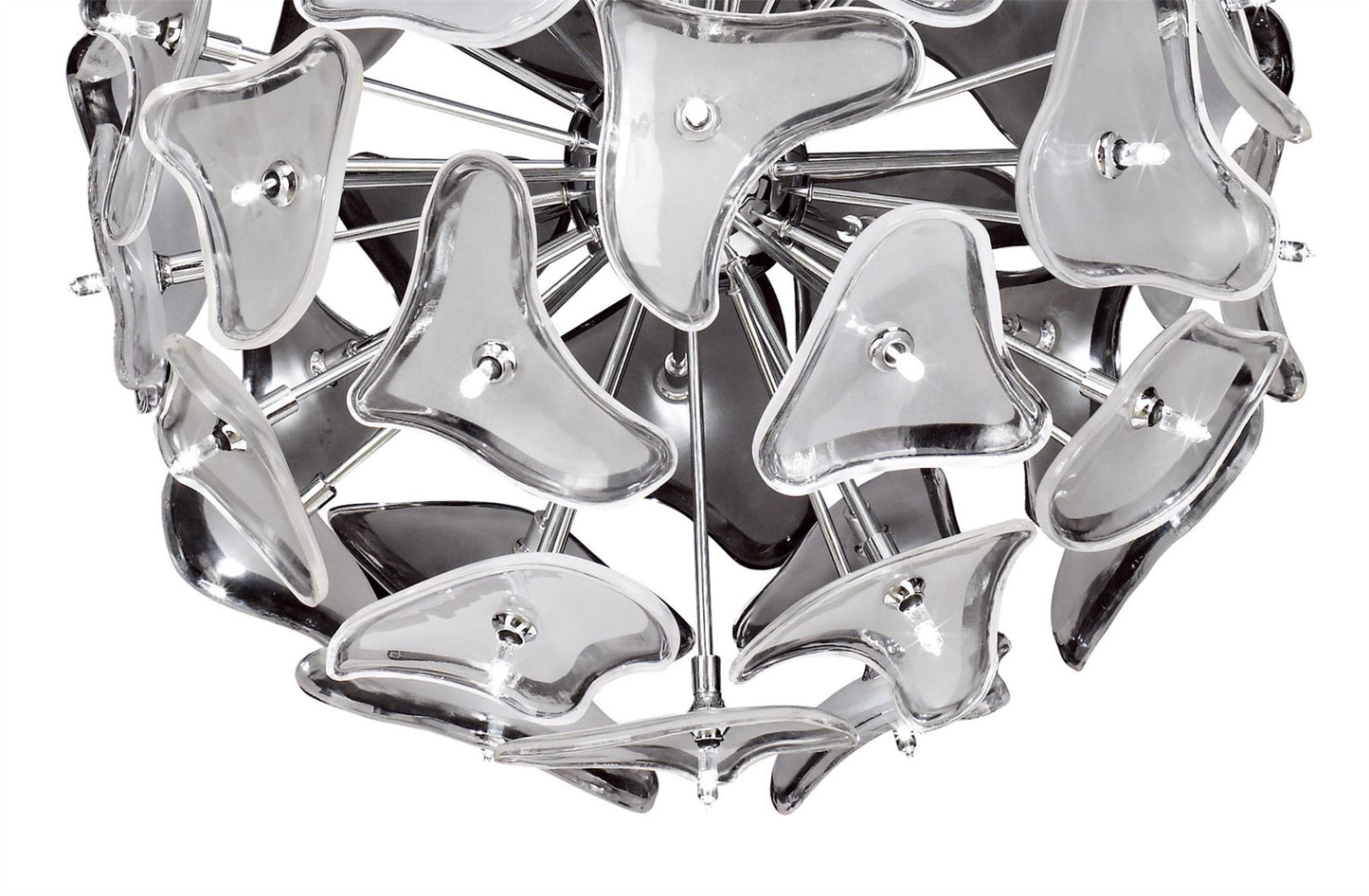 Mantra Otto 46cm Pendant 41 Light G4 Sphere, Polished Chrome/Frosted Glass, NOT LED/CFL Compatible