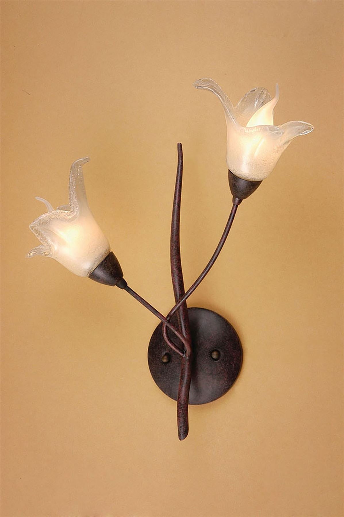 Mantra (0024 005) Florida Wall Light Switched 2 Light E14, Brown/Black Oxide