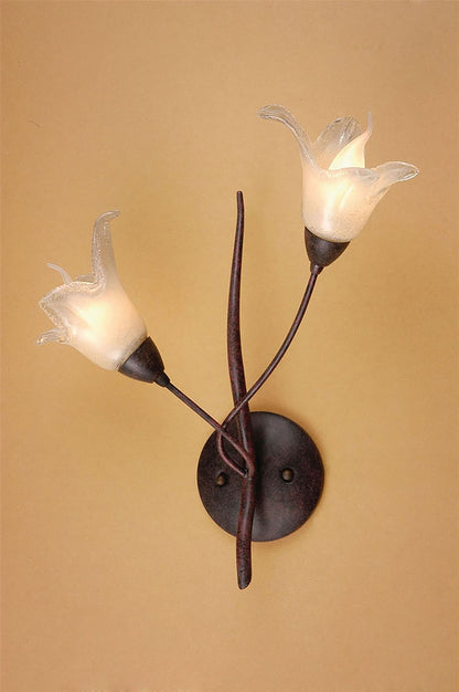Mantra (0024 005) Florida Wall Light Switched 2 Light E14, Brown/Black Oxide