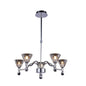 Diyas Neptune 52cm  Round 5 Light G9 Polished Chrome Ceiling Pendant Light Fitting
