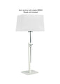 Mantra M5320 Habana Table Lamp Telescopic WITHOUT SHADE 1 Light E27, Matt White/Polished Chrome