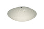 Deco Tassa 12W LED Small Flush Ceiling Light, 30cm Round, 4000K 950lm CRI80, Random Line Pattern Glass with Polished Chrome Detail