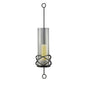 Diyas Home (DH) Oriana Wall Light Mounted Candle Holder 102Cm Black/Clear Glass