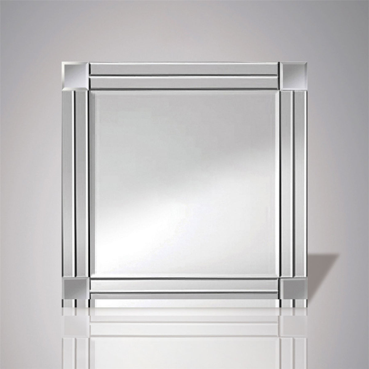 Diyas Home Matteo 60cm x 60cm Duel Cut Detailed Mirror (Can Only Be Shipped On A Pallet, Additional Charges May Apply.) Mirrors