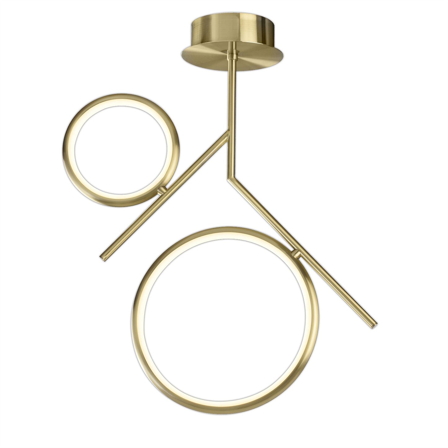 Mantra Olimpia Ceiling Light, 30W LED, 3000K, 2250lm, IP20, Satin Gold, 3yrs Warranty