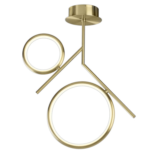 Mantra Olimpia Ceiling Light, 30W LED, 3000K, 2250lm, IP20, Satin Gold, 3yrs Warranty