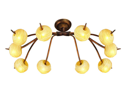 Mantra (0038 001) Wave 94cm Ceiling 10 Light G9, Rustic Gold