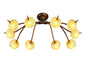 Mantra (0038 001) Wave 94cm Ceiling 10 Light G9, Rustic Gold