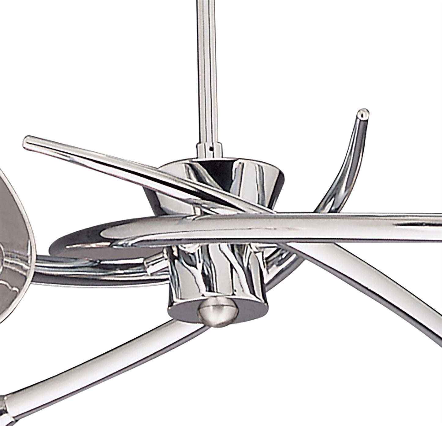 Mantra M0302 Flavia Telescopic Pendant Semi Flush Convertible Round 4 Light G9, Polished Chrome