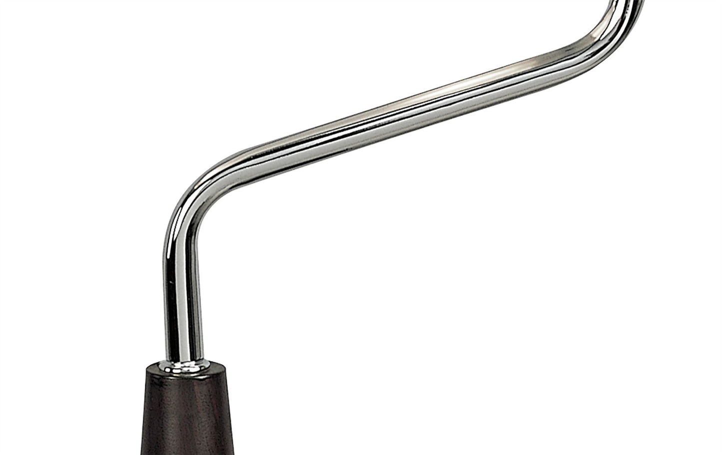Mantra Zira Table Lamp 2 Light G9, Polished Chrome/Frosted White Glass/Wenge