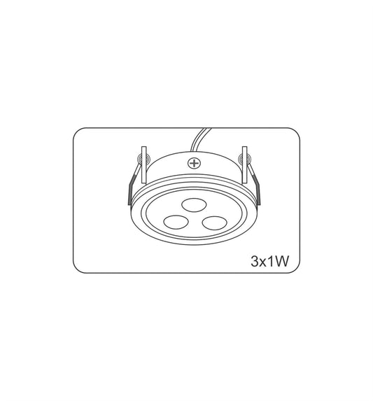Techtouch Tech Downlight LED Adjustable Downlight 2x3W Kit 30°