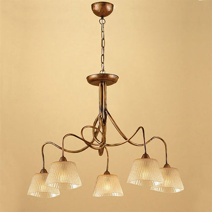 Mantra (0039 001) Tentacle 78cm Pendant 5 Light E14, Rustic Gold