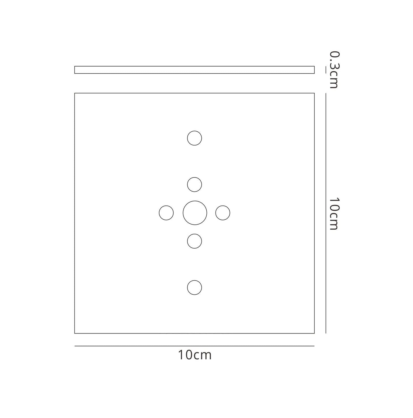 Mantra M5171 Bahia Flush Mount Plate Kit For M5233/M5235 Bronze - M5171 Ancillary