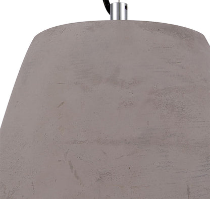 Mantra M4825 Triangle Pendant Small 1 Light E27, Cement/Polished Chrome
