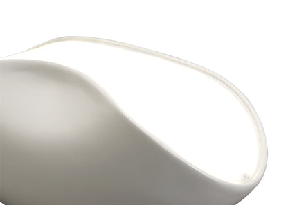 Mantra Pasion Table Lamp 3 Light E27, Gloss White/White Acrylic/Polished Chrome, CFL Lamps INCLUDED