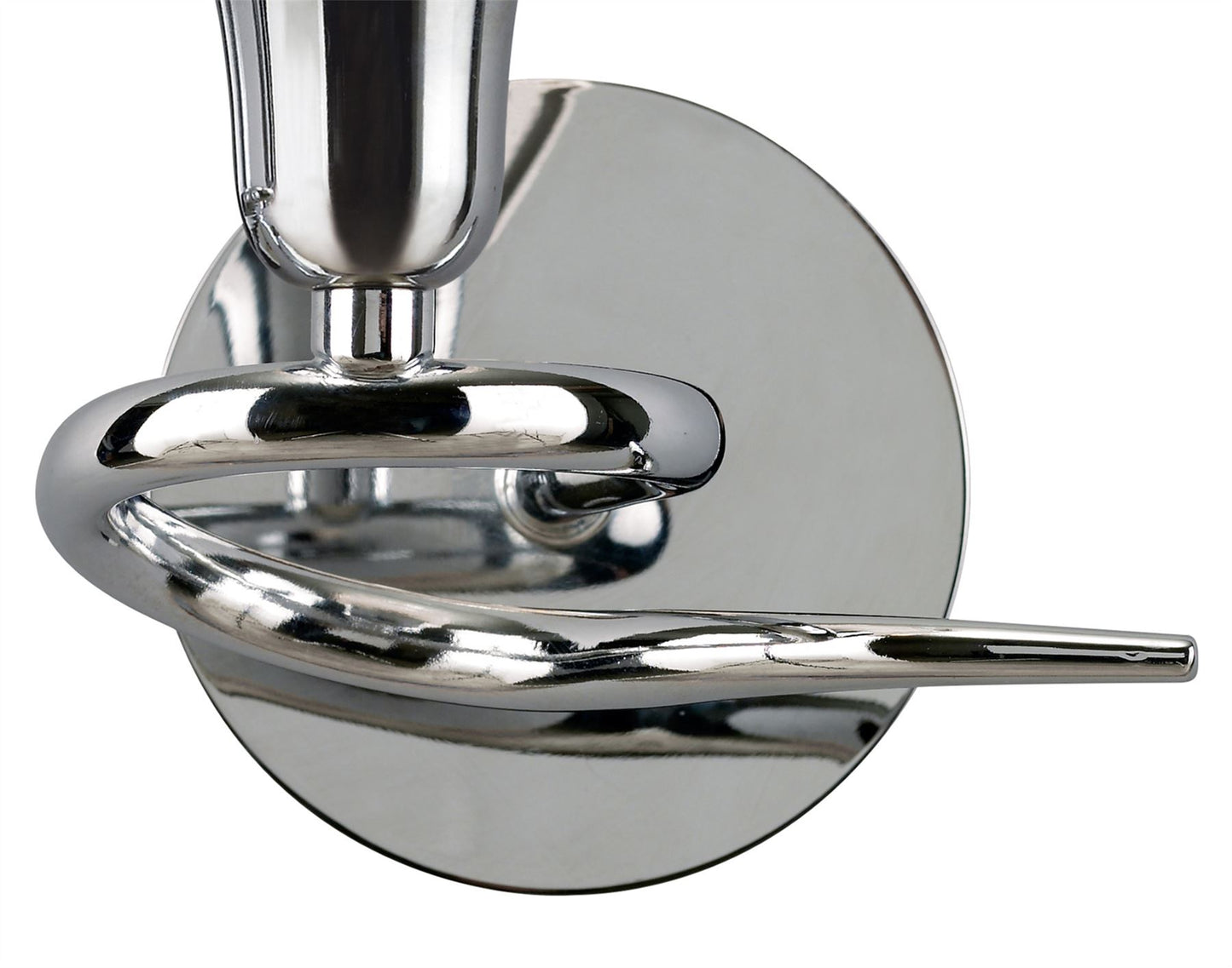 Mantra Amel Wall Light Switched 1 Light L1/SGU10, Polished Chrome, CFL Lamps INCLUDED