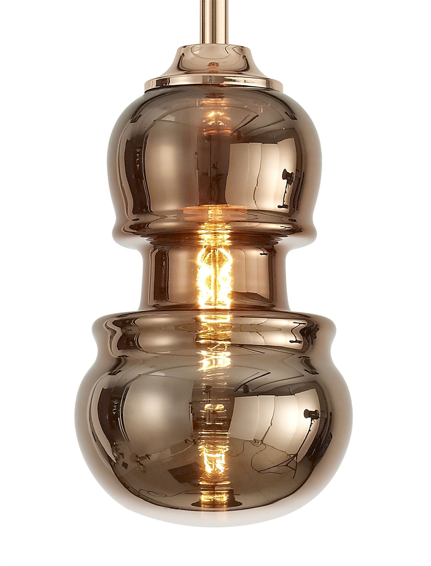 Mantra Sonata Pendant 15cm Round, 1 x E27, Copper