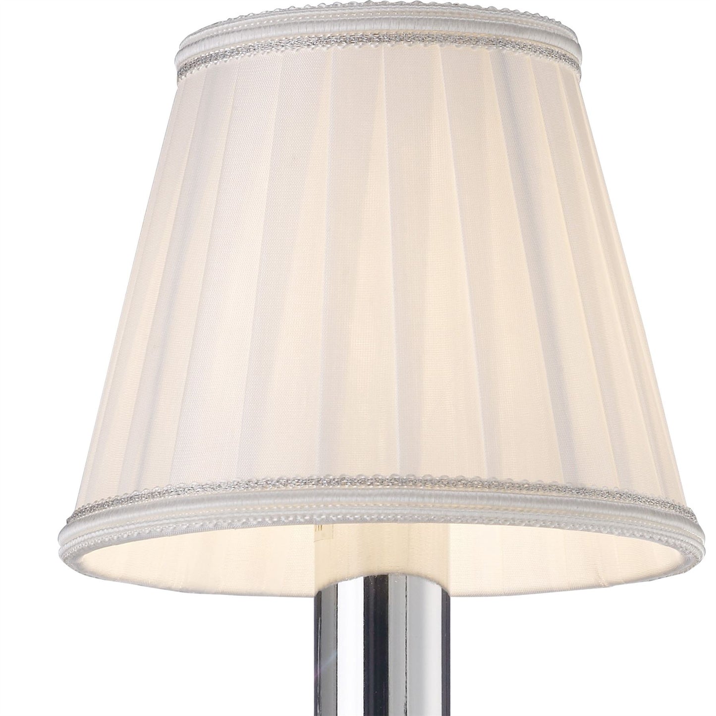Diyas Willow Wall Light WITHOUT SHADE 1 Light E14 Polished Chrome/Crystal