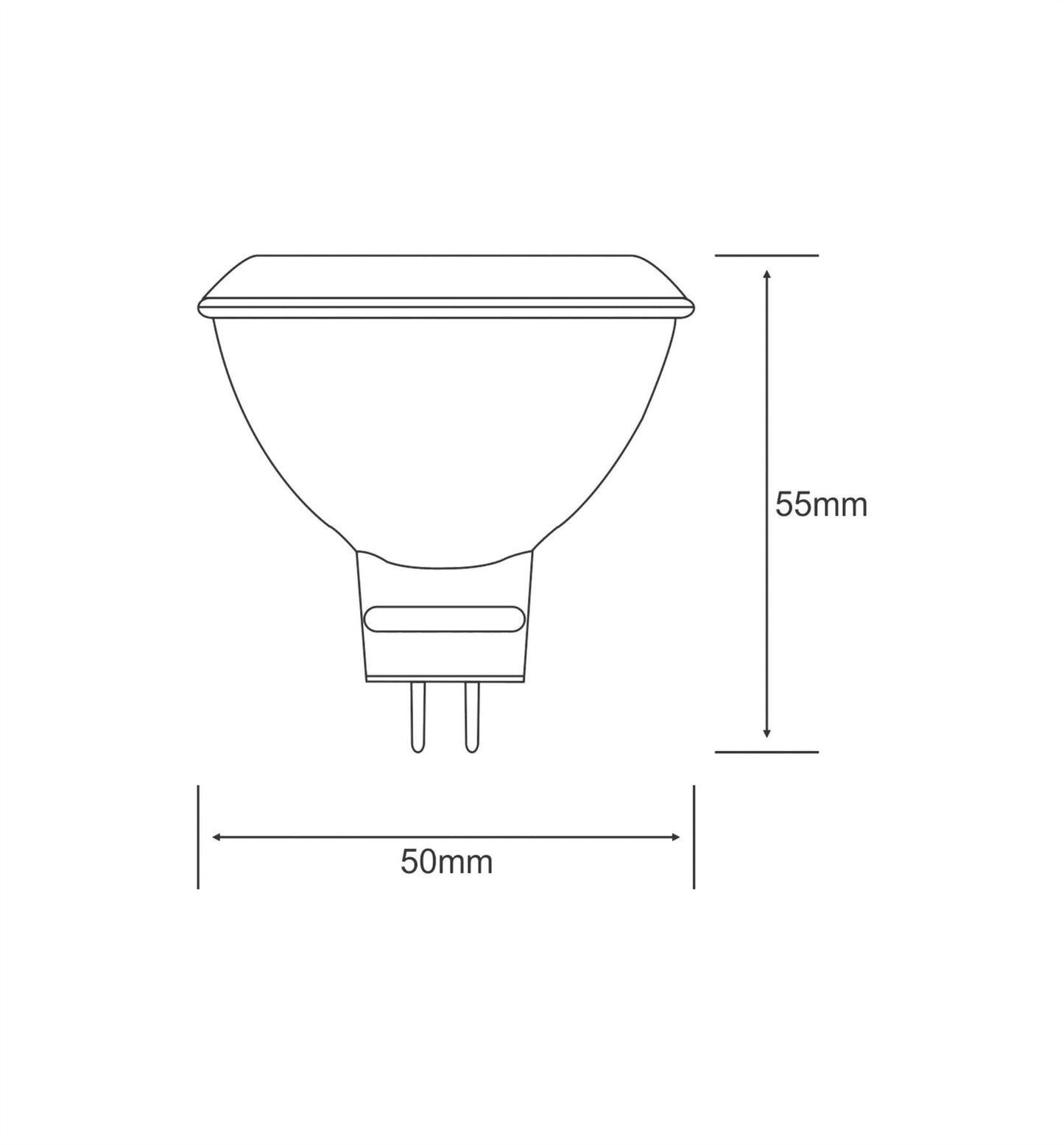 Luxram Higher Power LED High Power LED MR11 1x1W White 6400K 171lm LED