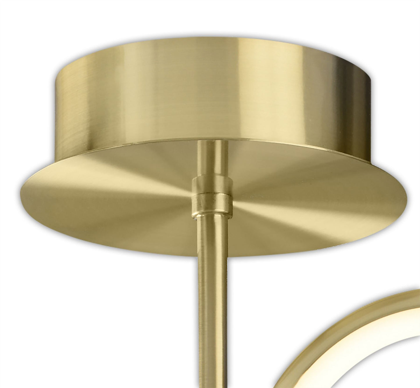Mantra Olimpia Ceiling Light, 36W LED, 3000K, 2700lm, IP20, Satin Gold, 3yrs Warranty