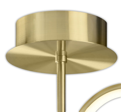 Mantra Olimpia Ceiling Light, 36W LED, 3000K, 2700lm, IP20, Satin Gold, 3yrs Warranty