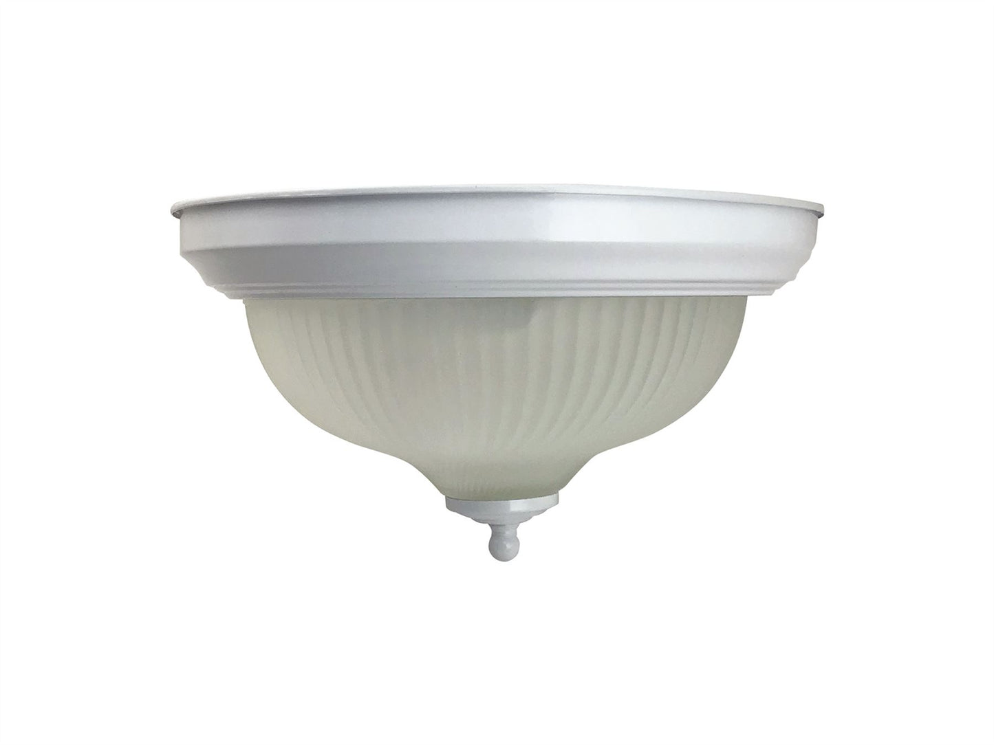 Diyas Flush Fitting White Finish Flush  Light 30cm 2 X 60W Ceiling Light Fitting