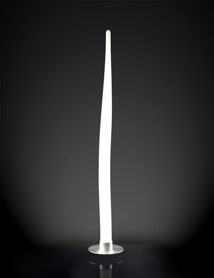 Mantra Estalacta Floor Lamp 1 Light GU10 Small Indoor/Outdoor IP44, Silver/Opal White