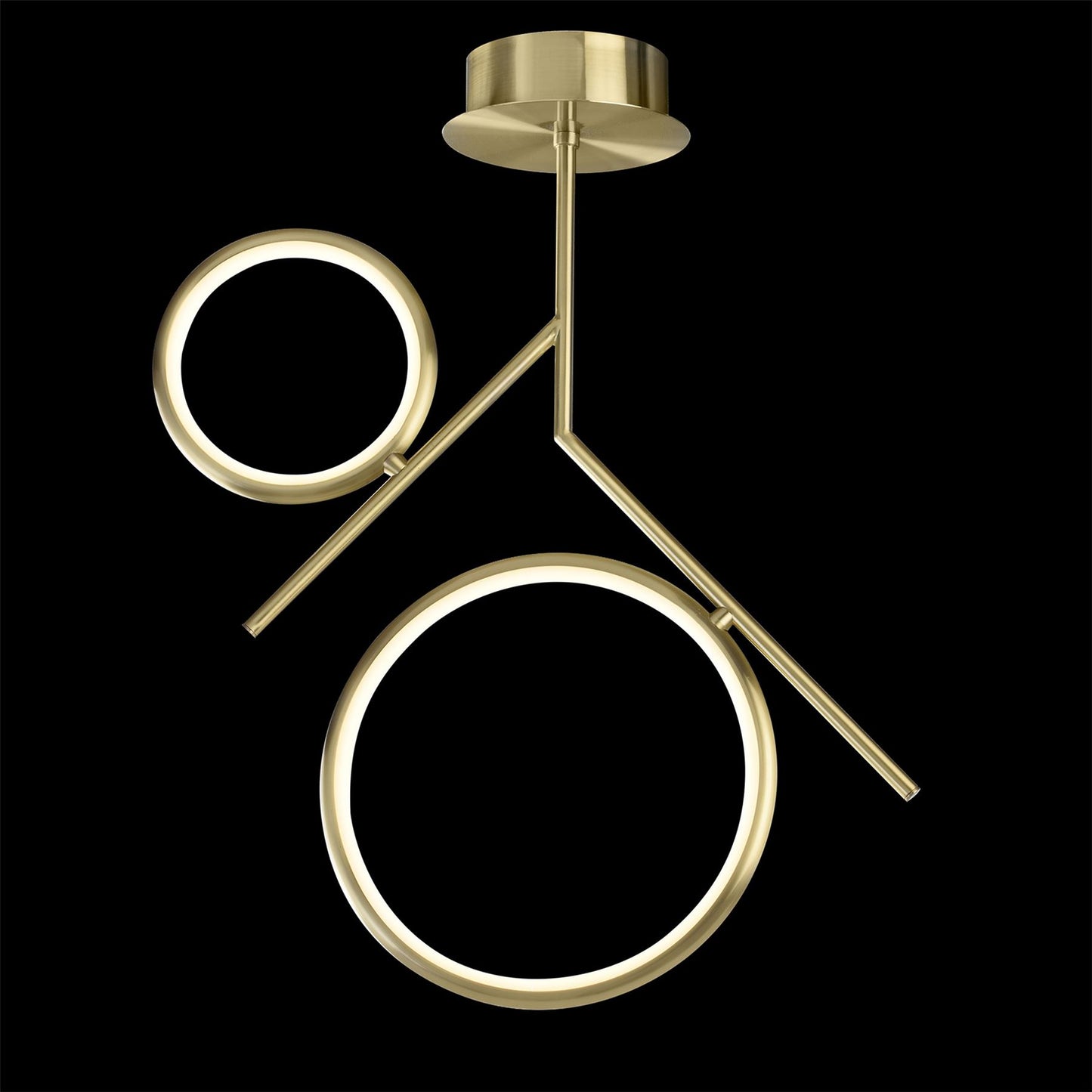 Mantra Olimpia Ceiling Light, 30W LED, 3000K, 2250lm, IP20, Satin Gold, 3yrs Warranty