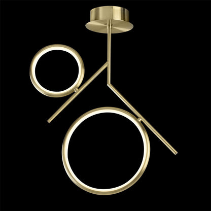 Mantra Olimpia Ceiling Light, 30W LED, 3000K, 2250lm, IP20, Satin Gold, 3yrs Warranty
