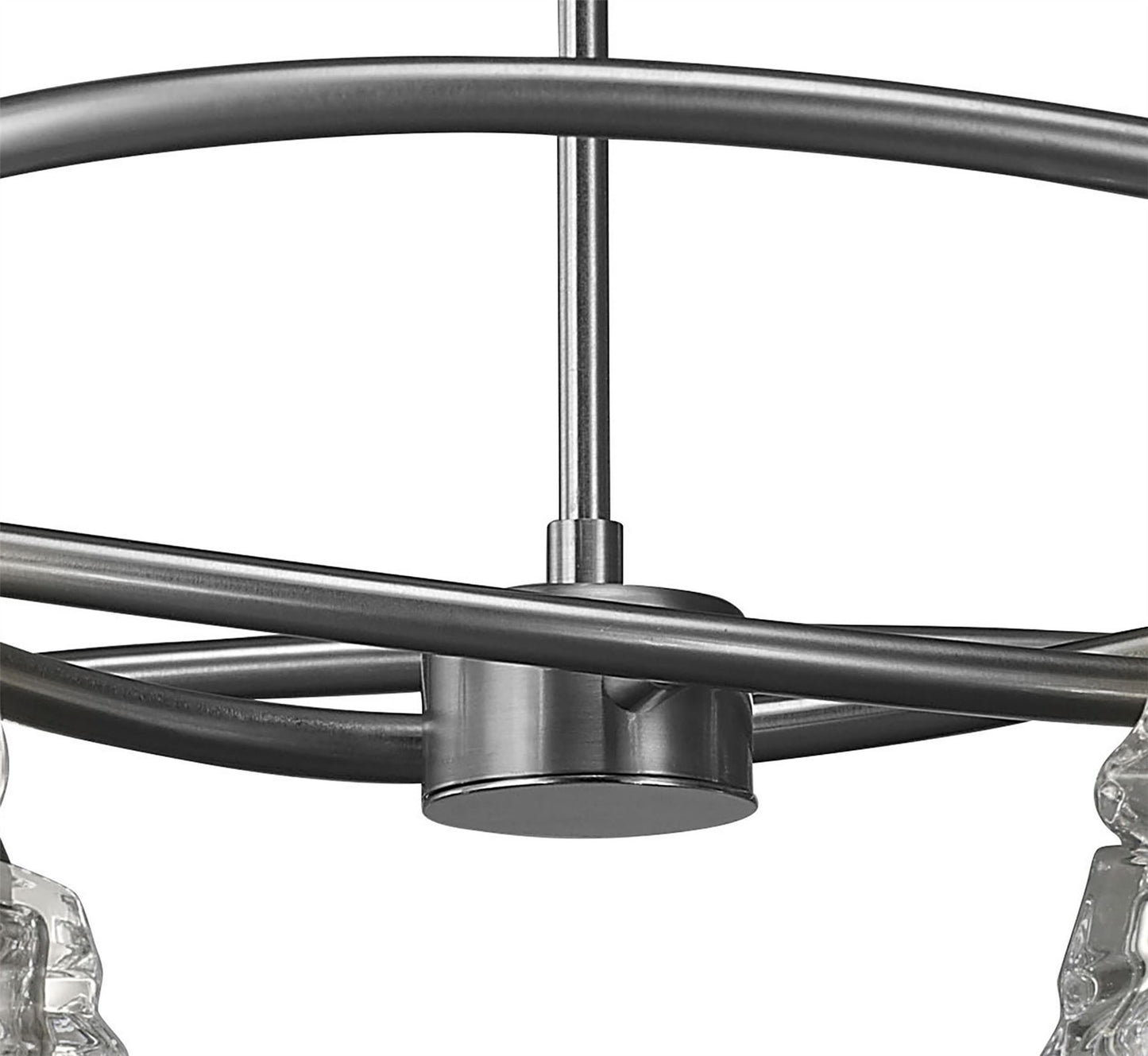 Mantra M3750 Iku Telescopic Semi Flush Convertible 6 Light G9, Satin Nickel